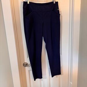 Lilly Pulitzer Luxletic Corso Pant 28" inseam sz 14 GUC in True Navy